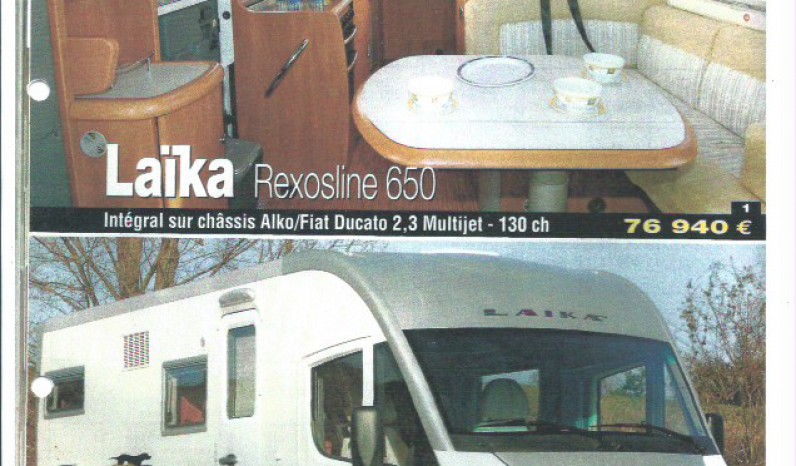 Camping-car intégral Laika Rexosline 650 full